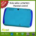 Multi-color 4.3inch rubber case Atm7021 android learning children tablet kids tablet